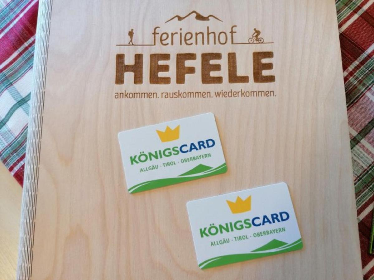 ホプフェラウFerienhof Hefeleアパートメント エクステリア 写真